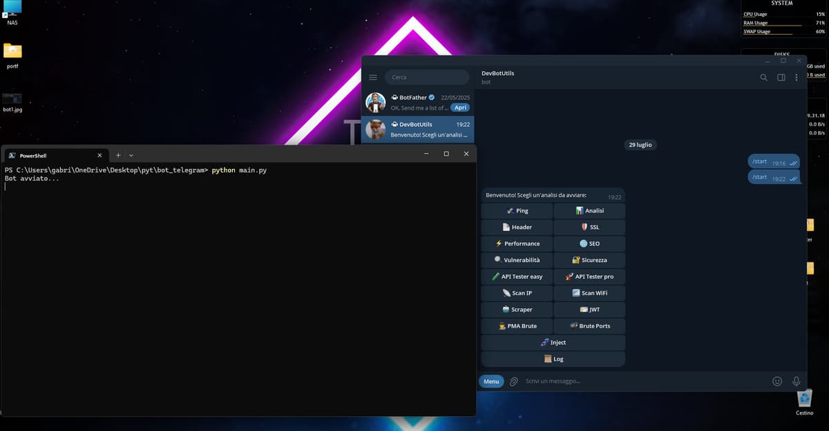 Telegram Bot con pseudo-AI